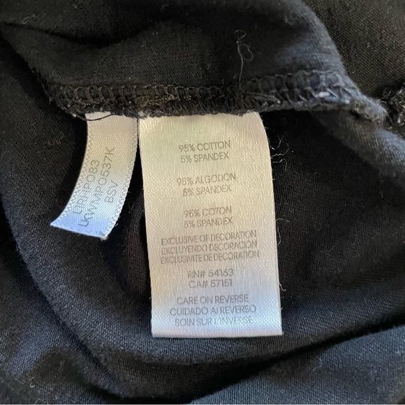 Karl Lagerfeld Women’s Metallic Sequins Logo Puffed Short Sleeve Shirt Size M - Picture 9 of 9